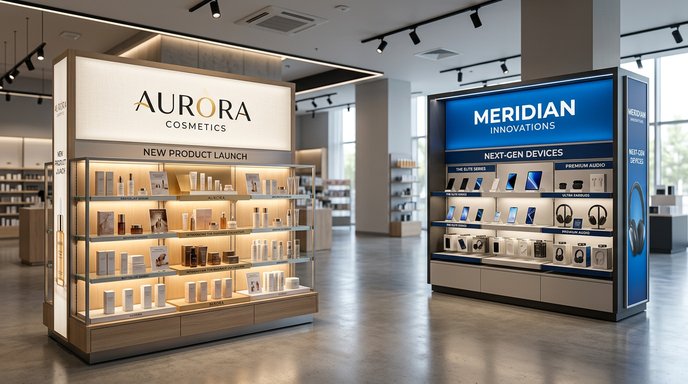 Shop-in-shop brand display and merchandising unit