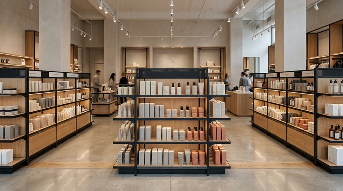 Custom retail fit-out fixtures and display units